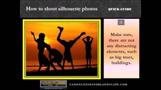 how to shoot silhouette photos