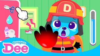 🔥Fire Fire, Go Away! | Fire Safety Game | Good habits Game | Dragon Dee | Nursery Rhymes Kids Videos