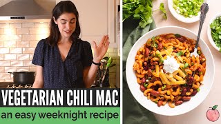 Vegetarian Chili Mac | Easy Weeknight Dinner!