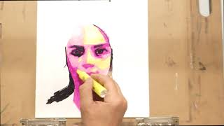 Easy Marker painting Technique / How to paint Face with the marker