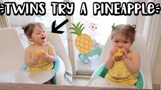 BABY TRIES PINEAPPLE + DIY CAR TRACK