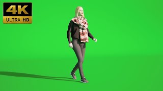 007 - Green Screen | Chroma Key | Character Woman 4K