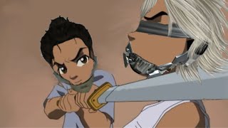 The Boondocks Huey vs Riley fight scene but it’s Jetstream Sam Revengeance Status (mgr meme)