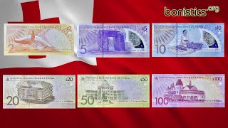 New Tonga Polymer and Paper Banknotes