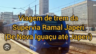 Viagem de trem da supervia na série 3000 (De Nova Iguaçu até Japeri) no Ramal Japeri expresso