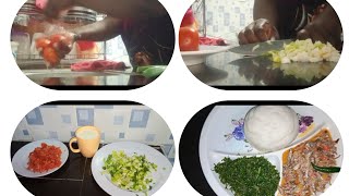 Cook with me/preparing dinner for my family