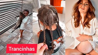 FAZENDO TRANCINHAS NA MANU PARA UMA SESSÃO DE FOTOS FOFA DEMAIS 🥰 - STORIES