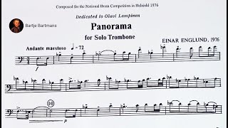 Einar Englund - Panorama for solo Trombone (1976)