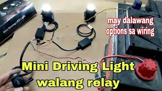 Mini Driving Light walang relay #minidrivinglight #walangrelay #dalawangoptions