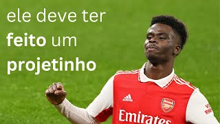 Saka do Arsenal é forte demais