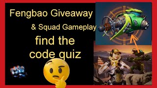 War Robots 🎁🕹 OP Squad Gameplay & Fengbau Giveaway quiz is closed!