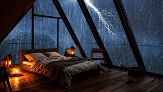 Regengeräusche zum einschlafen – Starker Regen und Gewitter In der Nacht - Rain Sounds for Sleeping