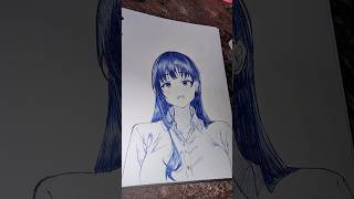 Menggambar Yamada Anna || Drawing Yamada Anna #shorts#howtodrawanime #annayamada