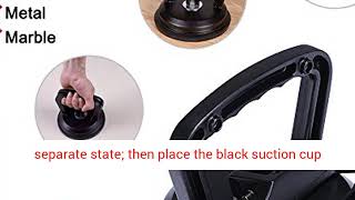 YOOHE Black Aluminum Suction Cup Dent Puller Hadle Lifter   Dent Remover Heavy Duty Glass Lifting 2