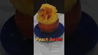 😮Peach Sorbet #sorbet #summersnacks