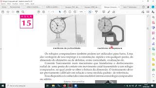 METROLOGIA - RELÓGIO COMPARADOR 1