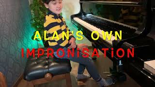 Alan's progress after three months of piano lessons