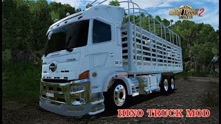 Euro Truck Simulator 2 | Xe Tải Hino chở Bò đi đường đèo núi quanh co nhỏ hẹp trong rừng sâu