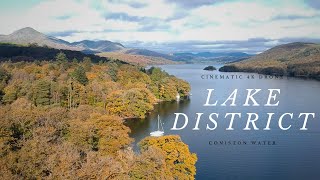 Coniston Water,Visiting beauiful & 3rd largest lake in Lake District| Cinematic|VLOG| UK| Drone | 4K