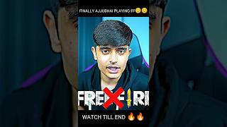 Finally Ajju Bhai Playing Free Fire 😊😊 #totalgaming #ajjubhai #sigma #shortsfeed