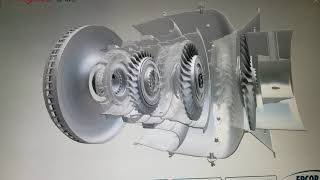 Hot section of Boeing 777 APU  (Auxiliary Power Unit) explained.