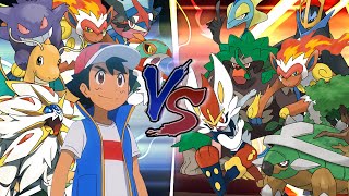 Starter Pokémon Battle: ASH Vs SINNOH and GALAR STARTERS