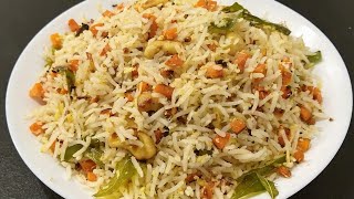 Carrot Coconut Rice| Quick & Healthy Rice Recipe| Carrot Kobbari Rice|Lunch Box Recipe| Coconut Rice