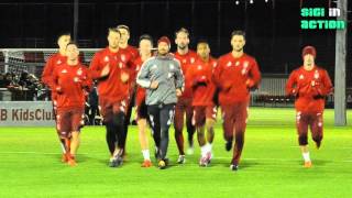 Teil 3: FC Bayern Training bei Flutlicht am 04.01.2016