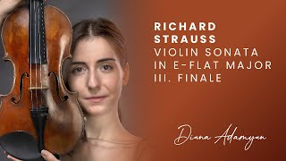 Strauss Violin Sonata in E-flat major, Op. 18, mov. 3 // Diana Adamyan, violin & Zitong Wang, piano