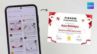 Cara Membuat Sertifikat/Piagam Di Aplikasi Canva