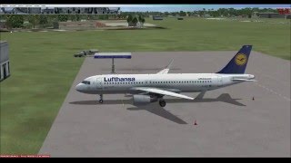 Microsoft Flight Simulator X. Aerosoft A320. Дуала - Банги