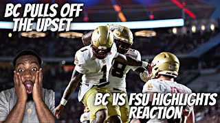 Reaction To Boston College vs #10 Florida State | Full Game Highlights | 2024 CFB Highlights