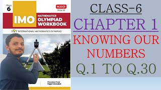 SOF IMO OLYMPIAD CLASS 6 CHAPTER 1 KNOWING OUR NUMBERS 2024-25 MTG BOOK || WORKBOOK SOLUTION