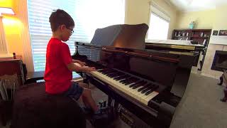 Parker Wolf (age 6) - Burgmuller, Courant limpide (By the limpid stream)