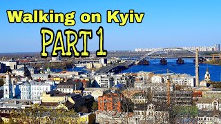 Walking on Kyiv 4k.  Part 1.  April 2020.