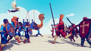 MEDIVAL TEAM vs VIKING TEAM | TABS Totally Accurate Battle Simulator