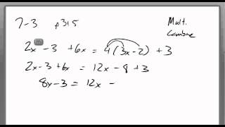 7 3 Applying the Distributive Property in Solving Equations