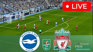 Brighton vs Liverpool LIVE 🔴 Carabao Cup 24 ⚽ LIVE Match Now