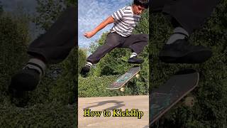 HOW TO KICKFLIP IN 60 seconds #skateboard #skateboarding #shorts full vid on channel