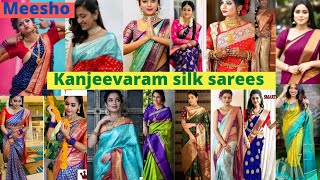 meesho # Kanjeevaram silk sarees  haul# low prices &best quality# COD & free shipping,  code.