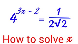 How to find the value of x in this problem | Try this exponential equation