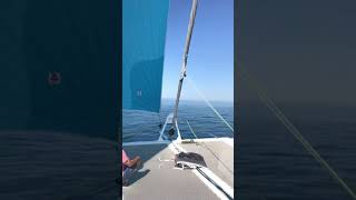 Vitesse de croisière du YAM. La ballade commence vraiment ! Port Camargue.