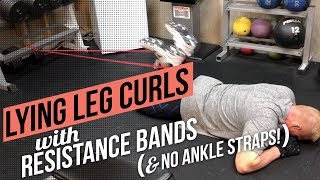 How To Do Lying Leg Curls with Resistance Bands At Home! Best Resistance Bands Exercises For Legs!