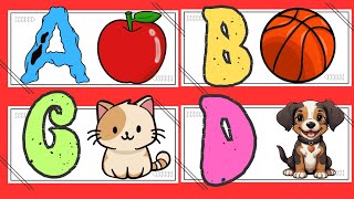 A For Apple B For Ball। Abcd Song Abcd Rhymes । Abc Song Nursery Rhymes #abcd #forkids #abcde #kids