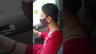 Mrs Datta Driving 1st time 🚗 || Car main music baja By Neha Kakkar