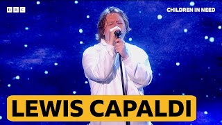 Lewis Capaldi performs at BBC Children in Need 2022