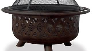 Bronze Crossweave Firebowl Fire Pit Uniflame WAD792SP Kitchen  amp  Dining Features   P#EWT43 65234R