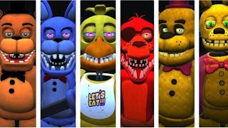 FNAF AR Unwithereds animatronics Workshop Animations