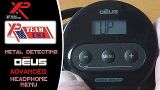 Metal detecting XP Deus V5 advanced headphone menu explained