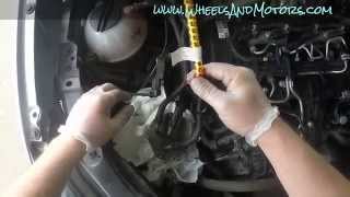 VW Sharan 7N 2.0tdi service - fuel filter change (without computer, VCDS, VAG-COM)